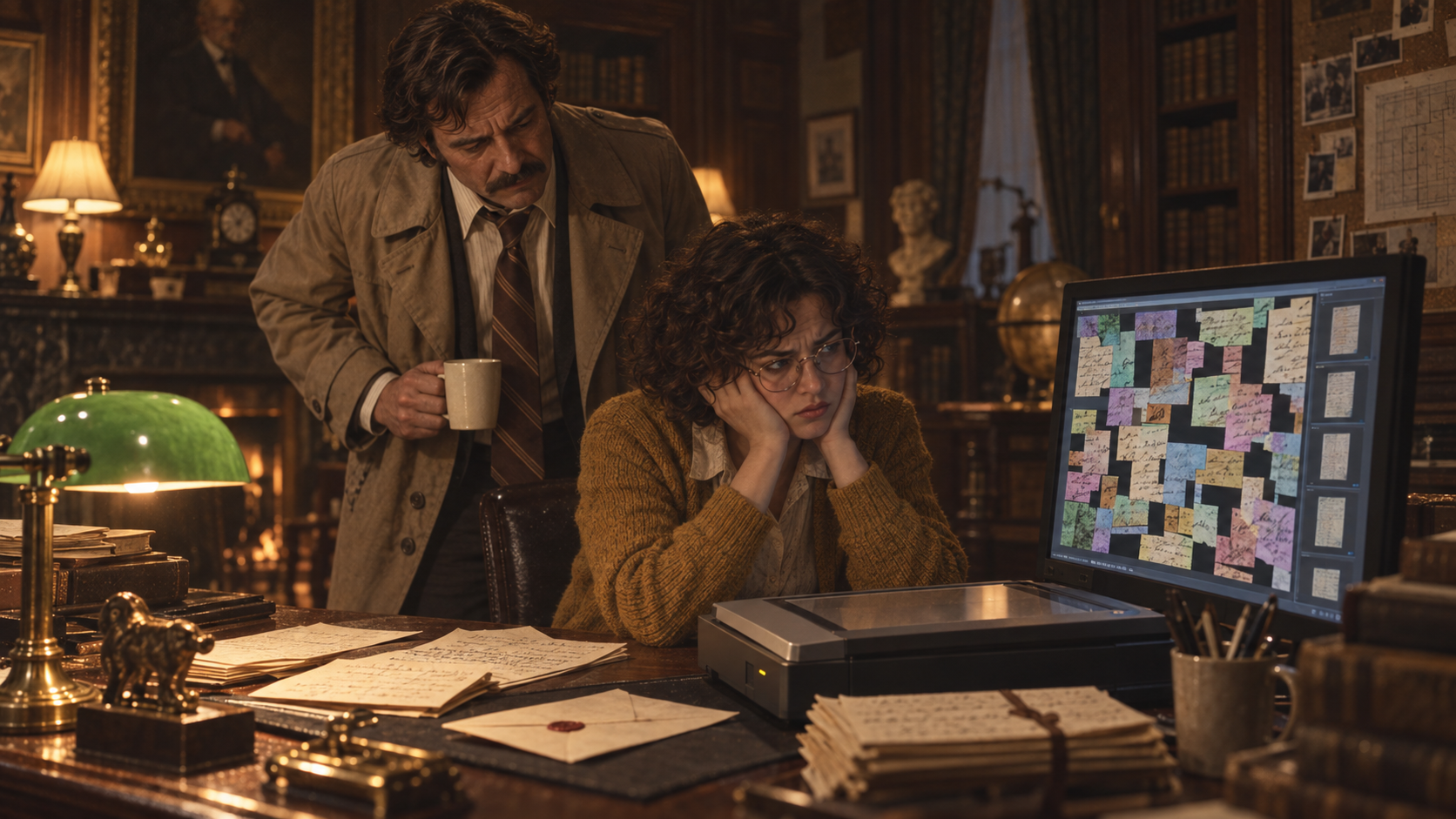 Evidence 6: The original letters are safe. The intern’s digital copies need some work.